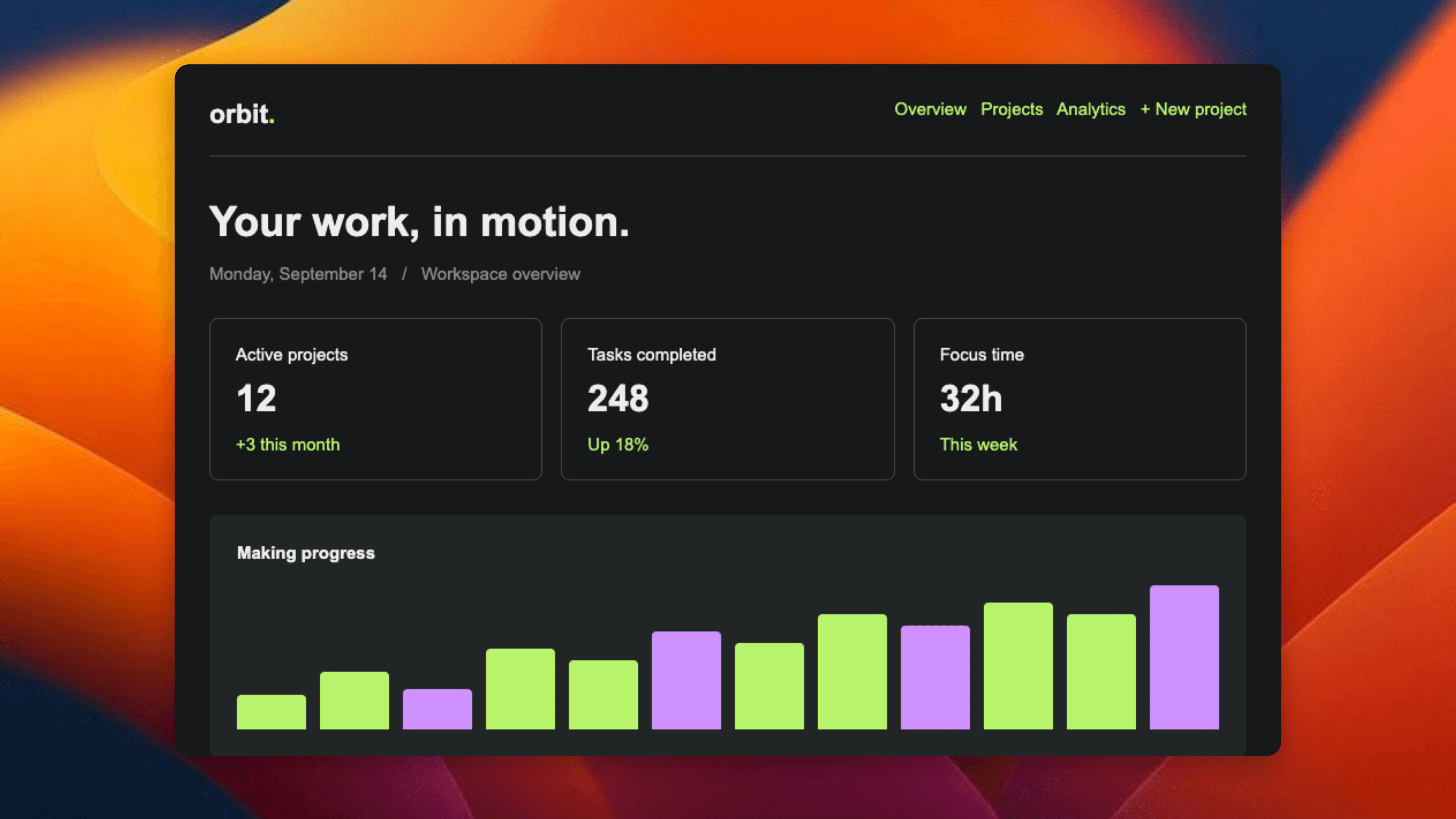 Your next big launch.